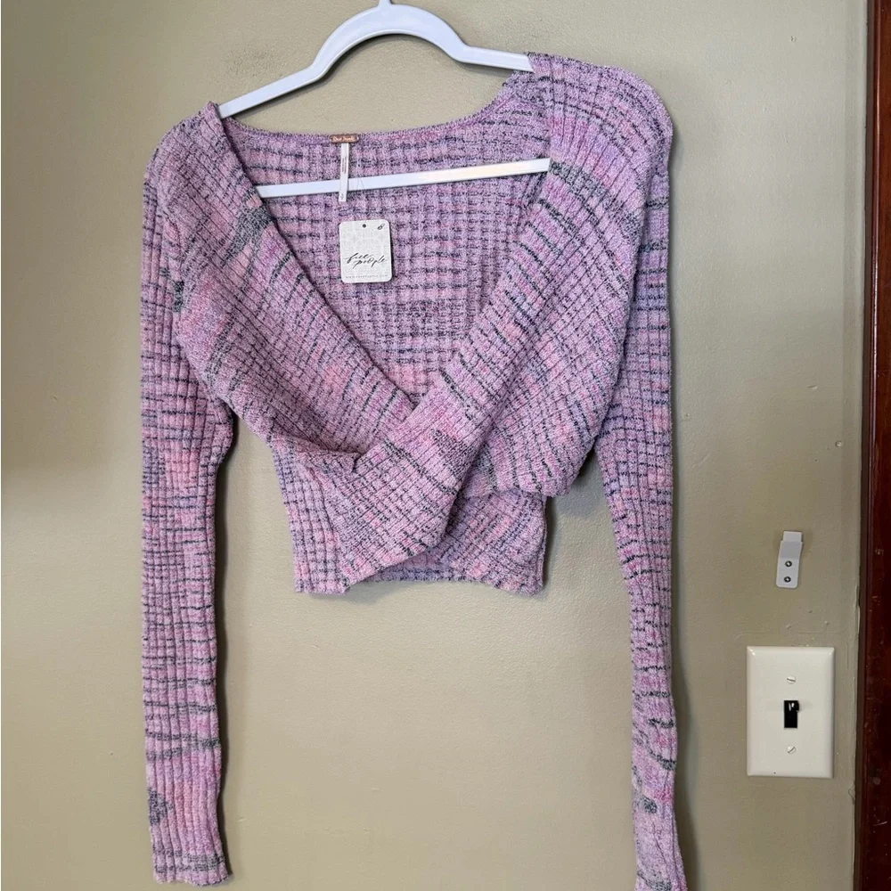Free People Brook Wrap Sweater NEW